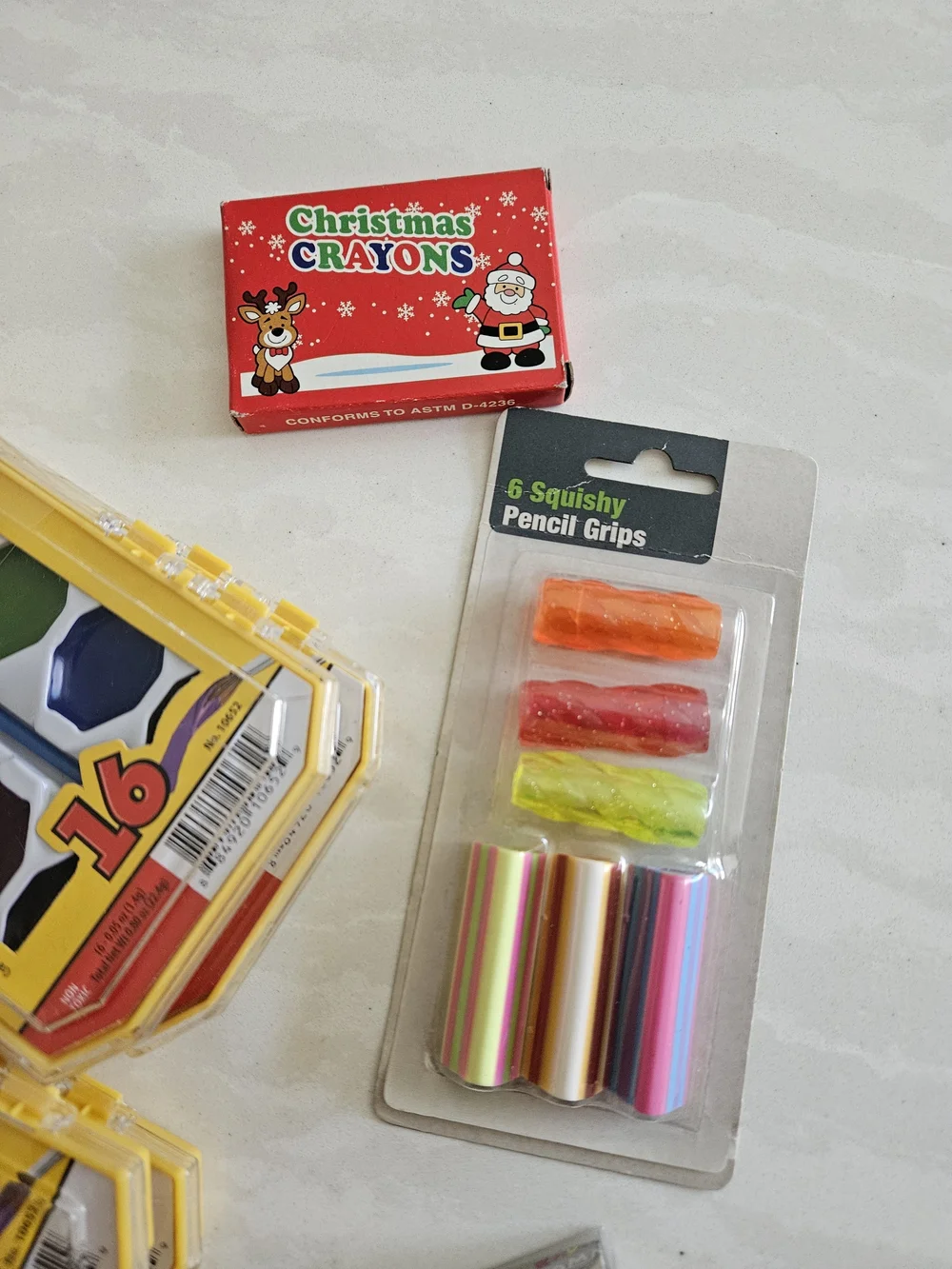 Assorted Kids Art and School Supplies Set - Pink, Yellow, Red, Multicolor